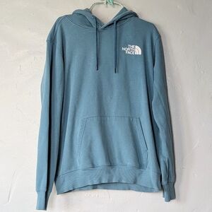 The North Face Red Box "Never Stop Exploring" Hoodie - Blue - Medium